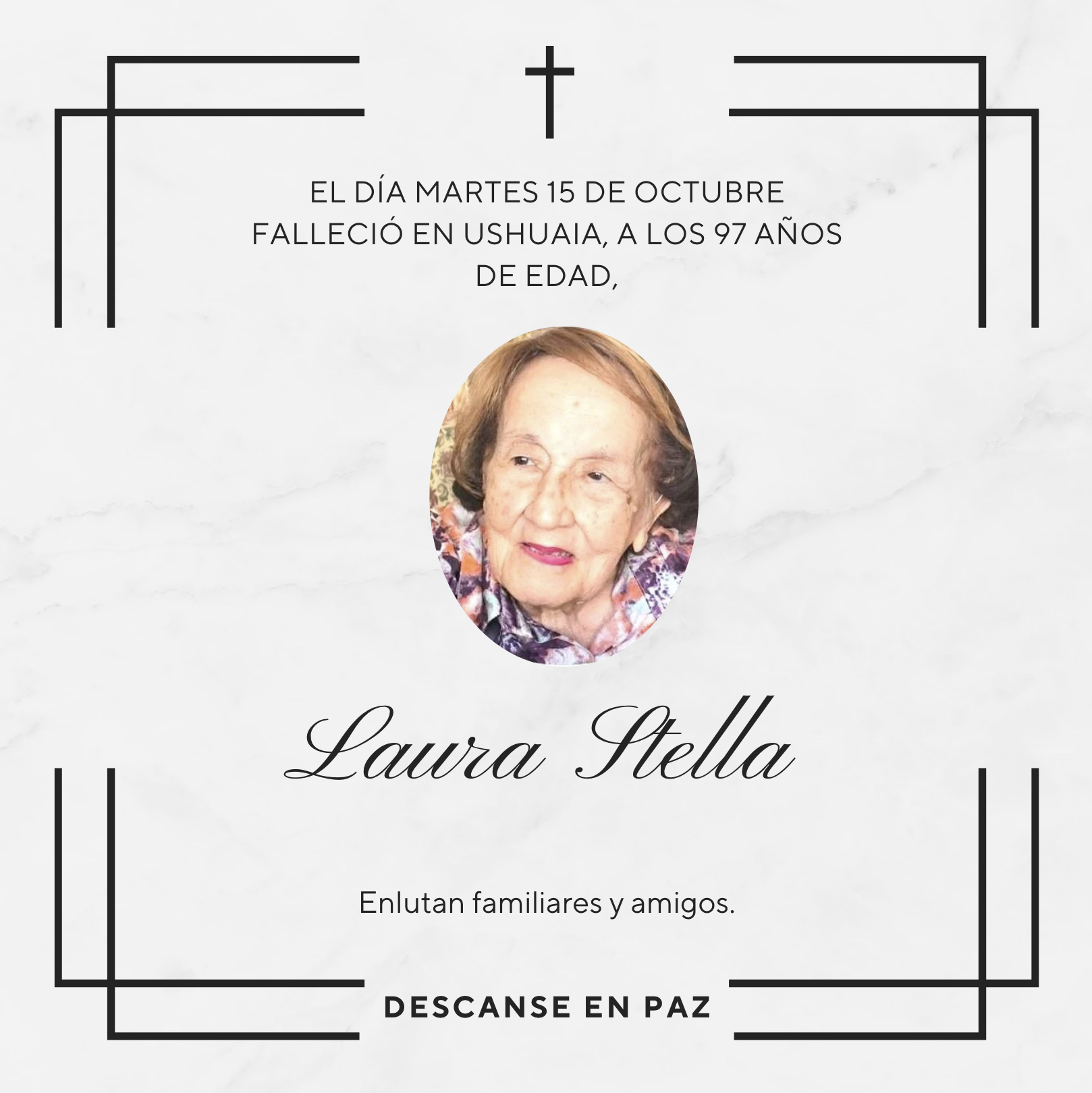 Fallecimiento | Laura Stella